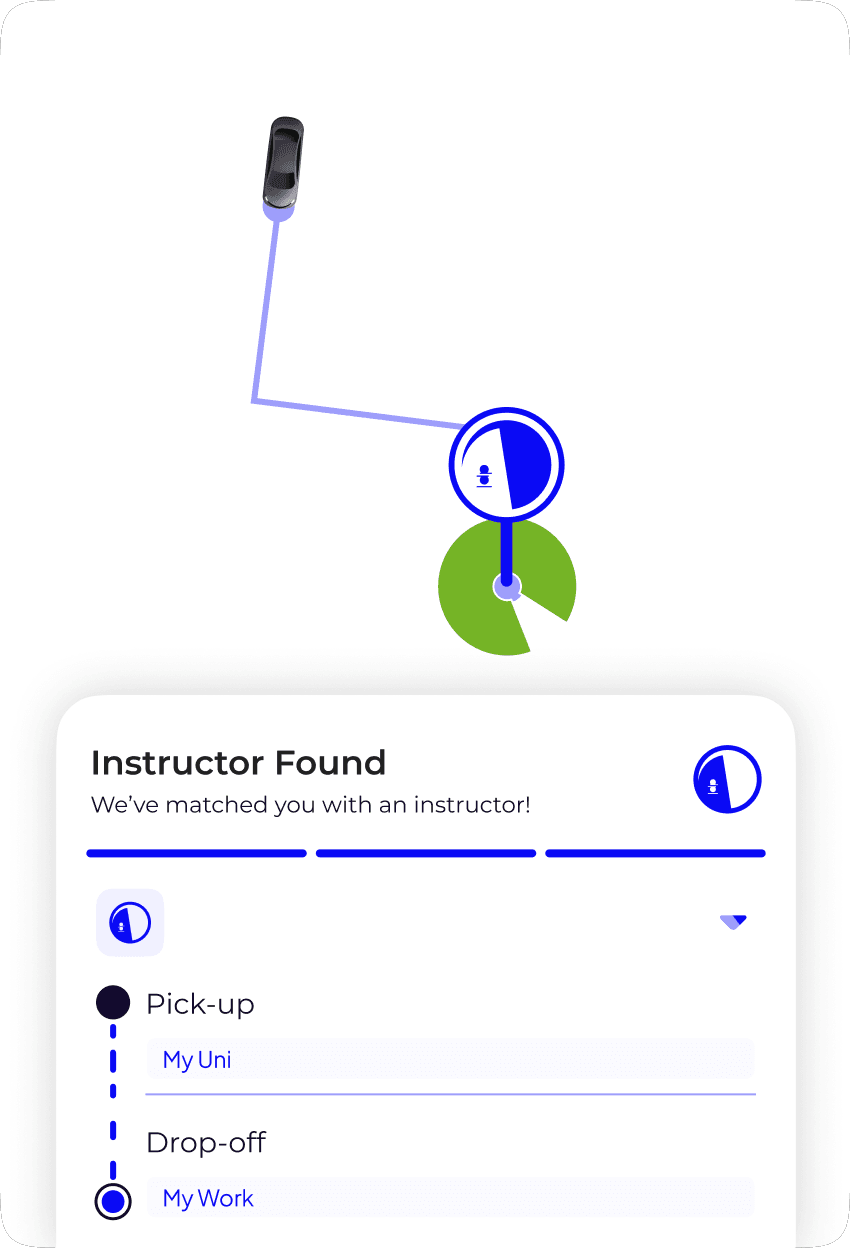 Get matched instantly with a certified DoopL instructor. View your route, pickup point, and destination before starting your session across Victoria.