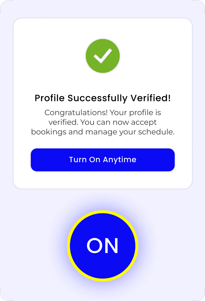 Your DoopL Instructor profile is successfully verified. Activate your availability anytime and begin accepting bookings with DoopL’s smart matching system in Victoria.